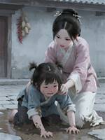 雙姝照海棠
